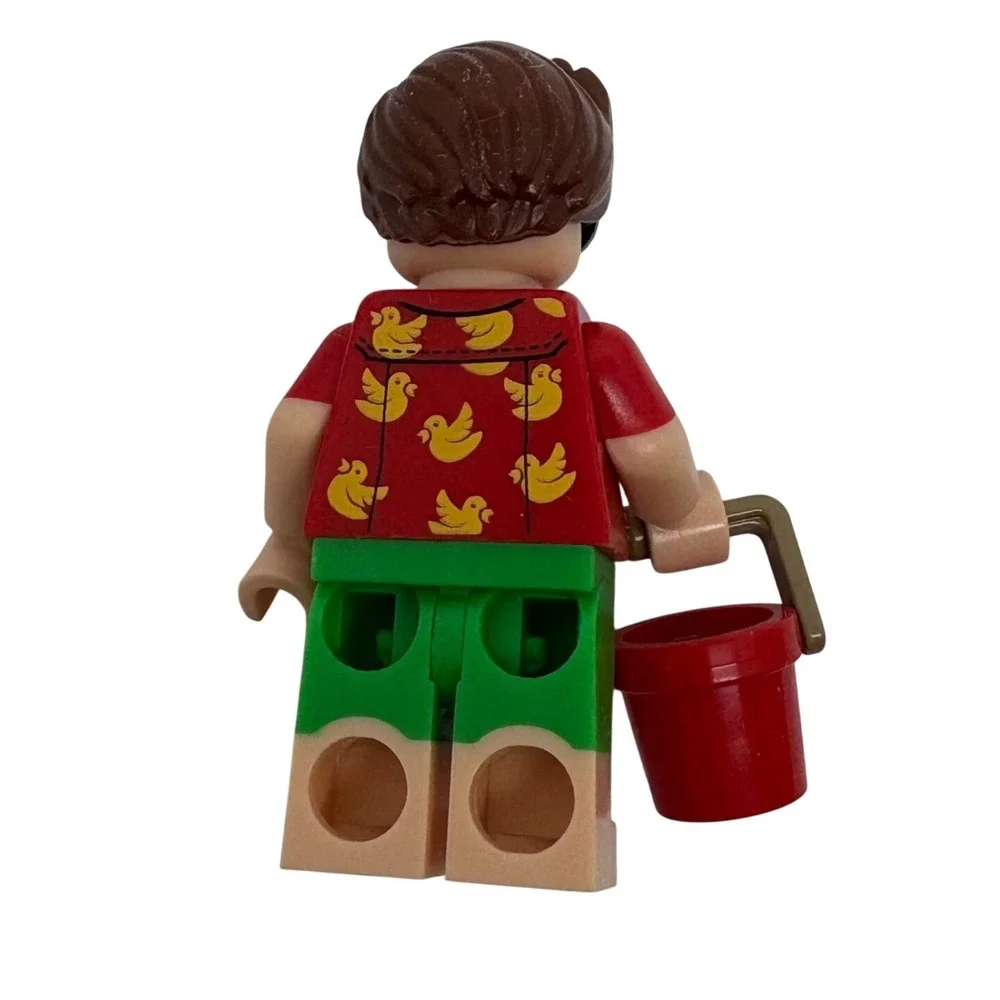 LEGO Batman Movie Vacation Robin Minifigure sh314 Red Duck Shirt Green Goggles